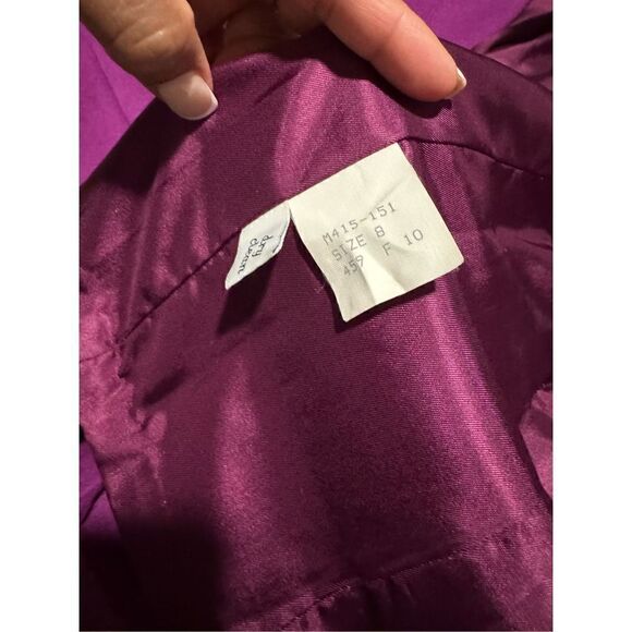 Miss Pendleton purple Virgin wool size 8 blazer jacket - Picture 6 of 7